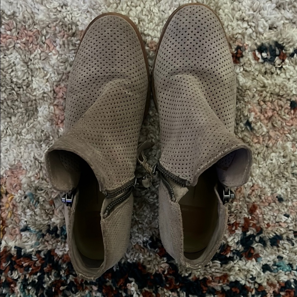 Dolce Vita Taupe Ankle Boots